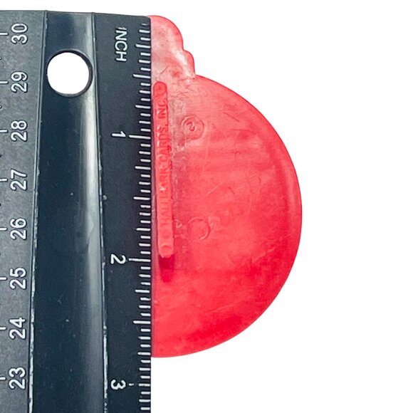 Vintage Hallmark Red Christmas Ornament Cookie Cutter Imprint - Picture 4 of 4